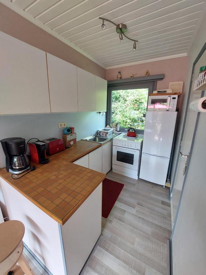 Le Petit Chalet - Bungalow Waulsort Bagian luar foto