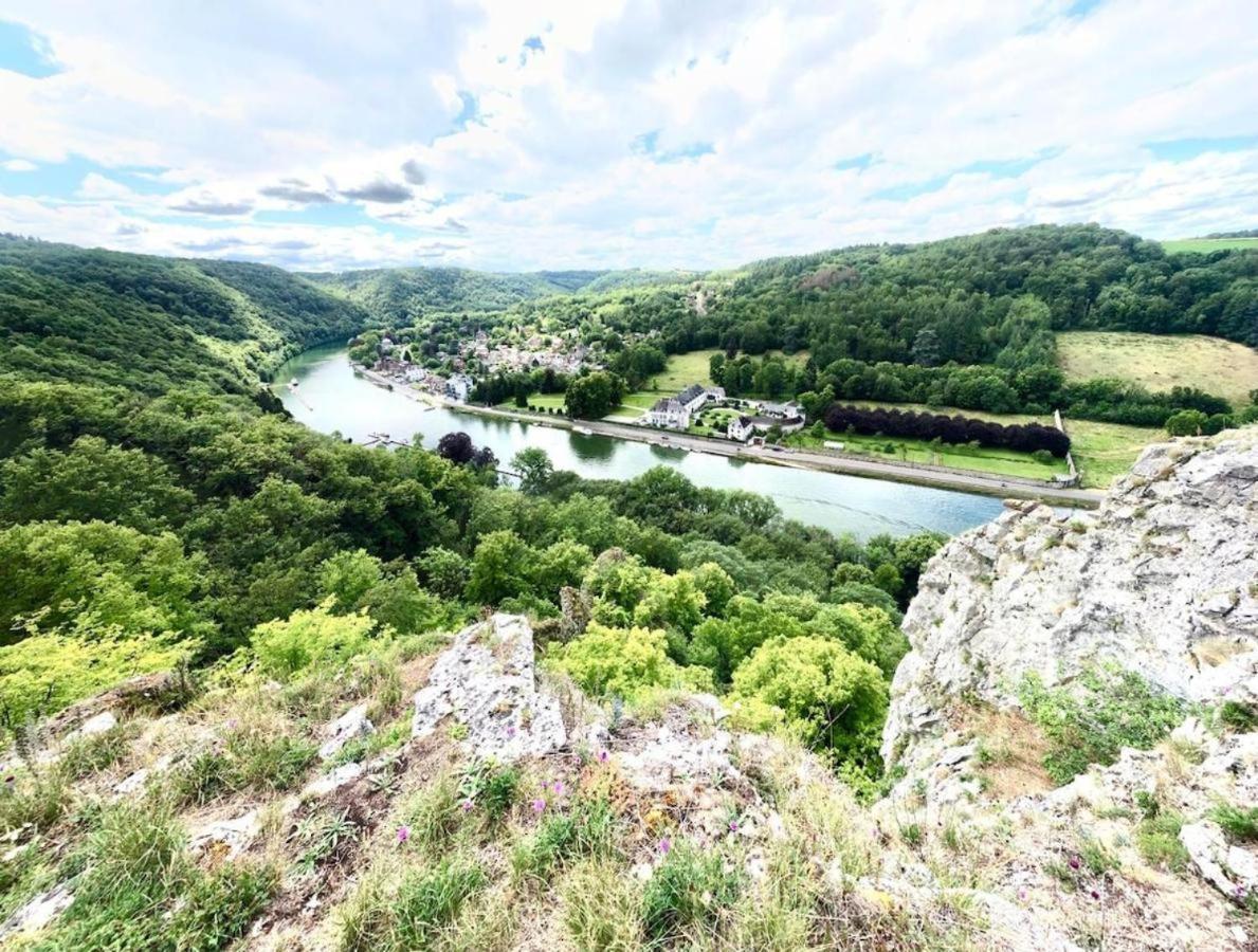 Le Petit Chalet - Bungalow Waulsort Bagian luar foto